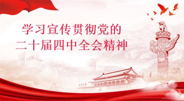 学习宣传贯彻党的二十届四中全会精神